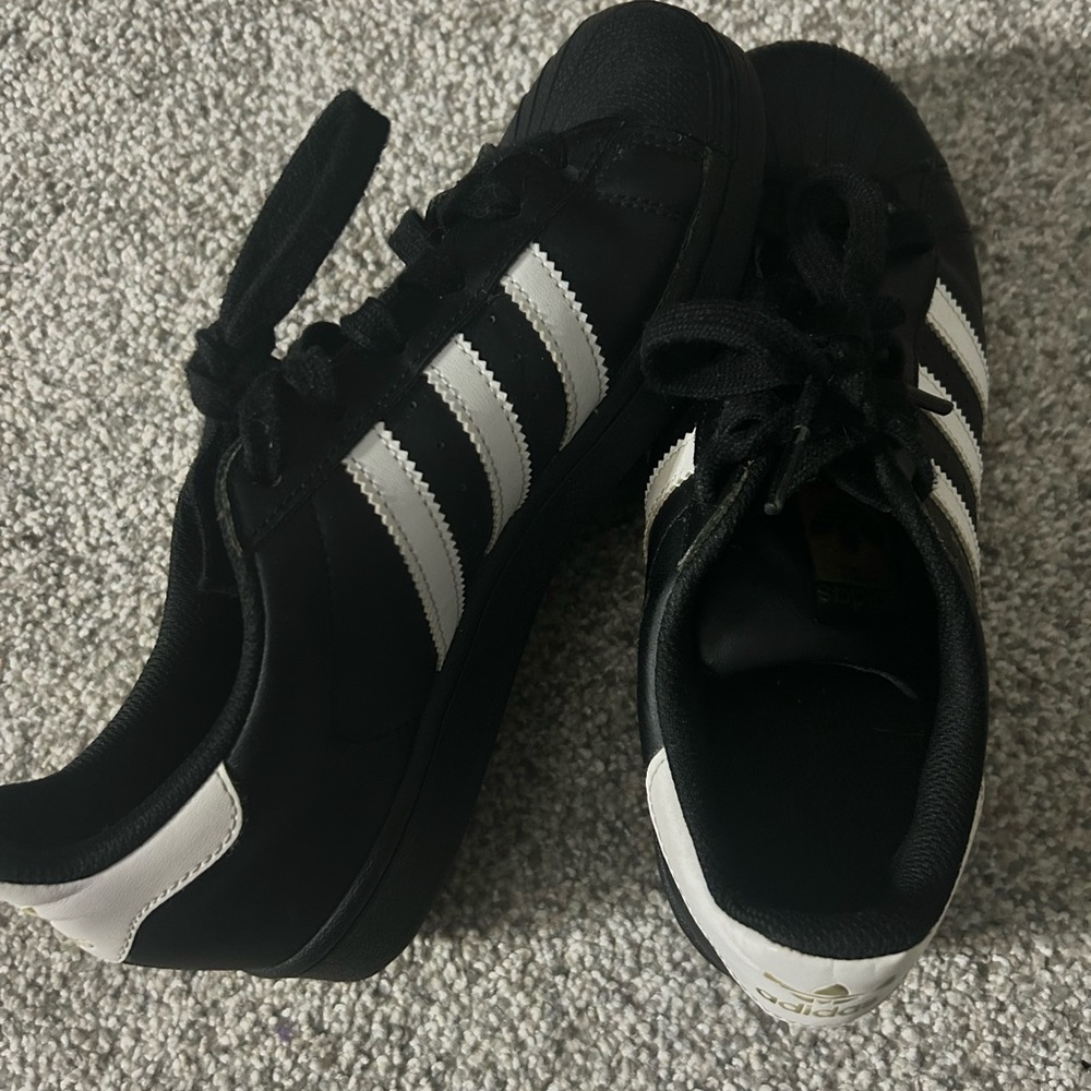 Adidas Classic Black and White Shoes